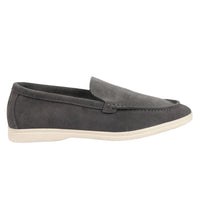Men's Suede Grey Slip On Comfort Fit Loafers