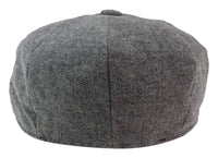 Mens 8 Panel Newsboy Cap - Cavani Martez - Dark Grey