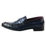Men's Slip On Formal Navy Loafers