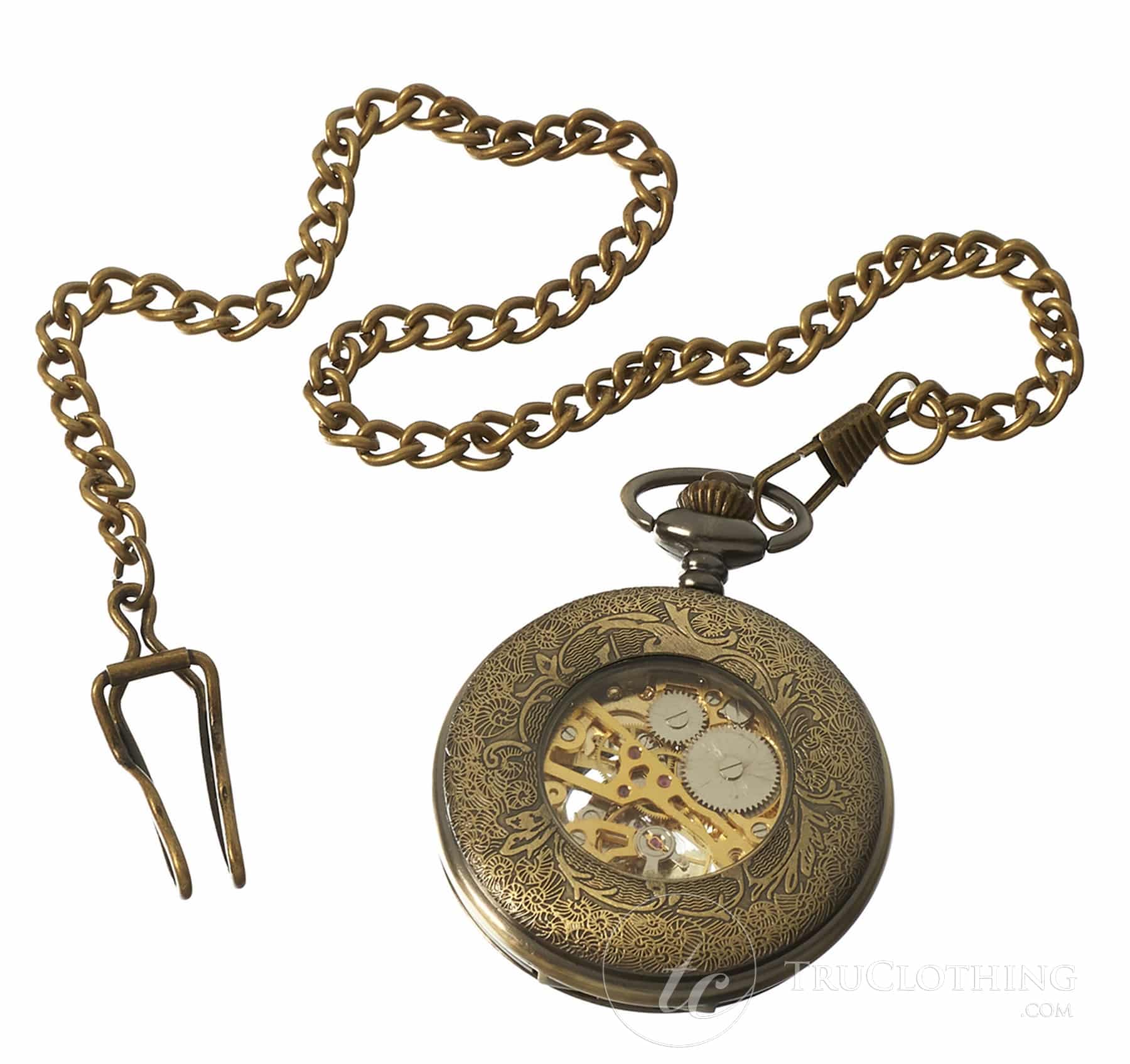 Automatic Mechanical Vintage Pocket Watch-Gold