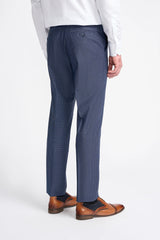 Bond – Marineblaue Karohose für Herren