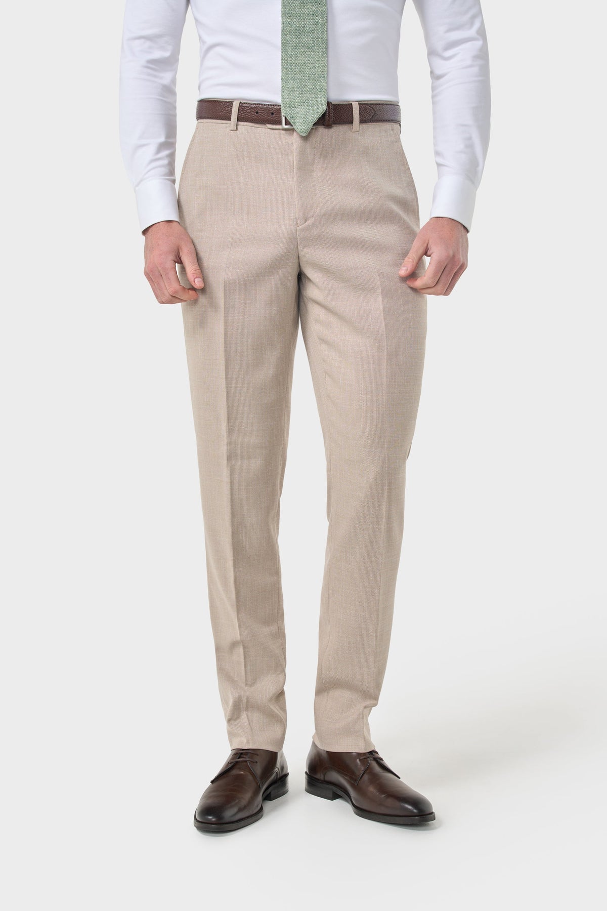 Miami - Beige Hochzeitshose für Herren