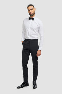 Aspen - Klassische Herrenhose in schlichtem Schwarz