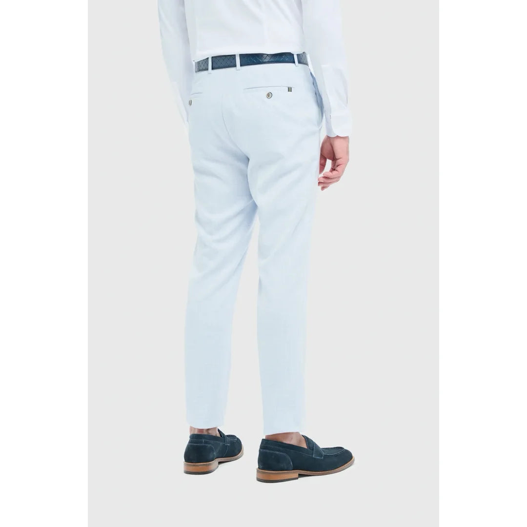 Tropez - Herren-Anzughose in Himmelblau