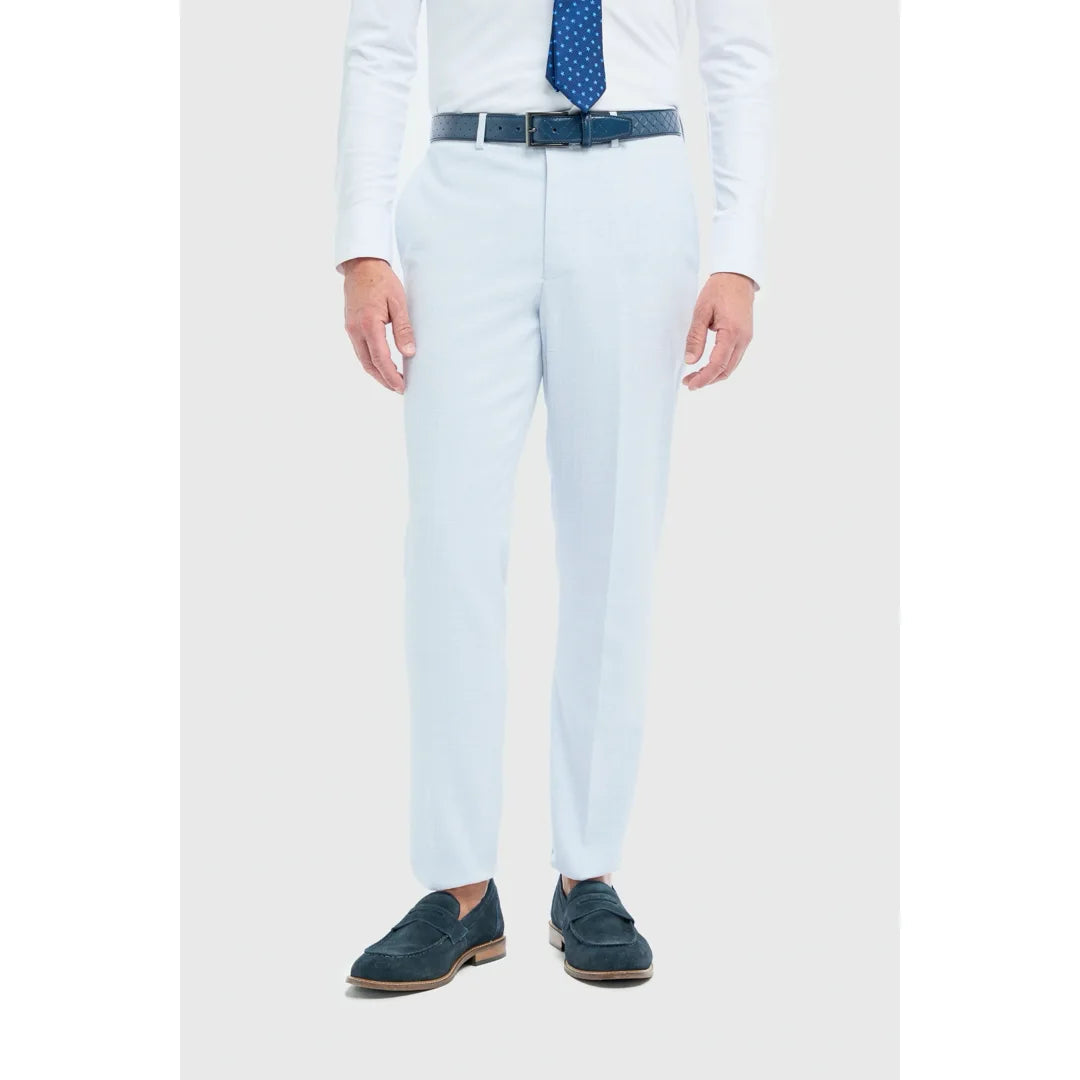 Tropez - Herren-Anzughose in Himmelblau