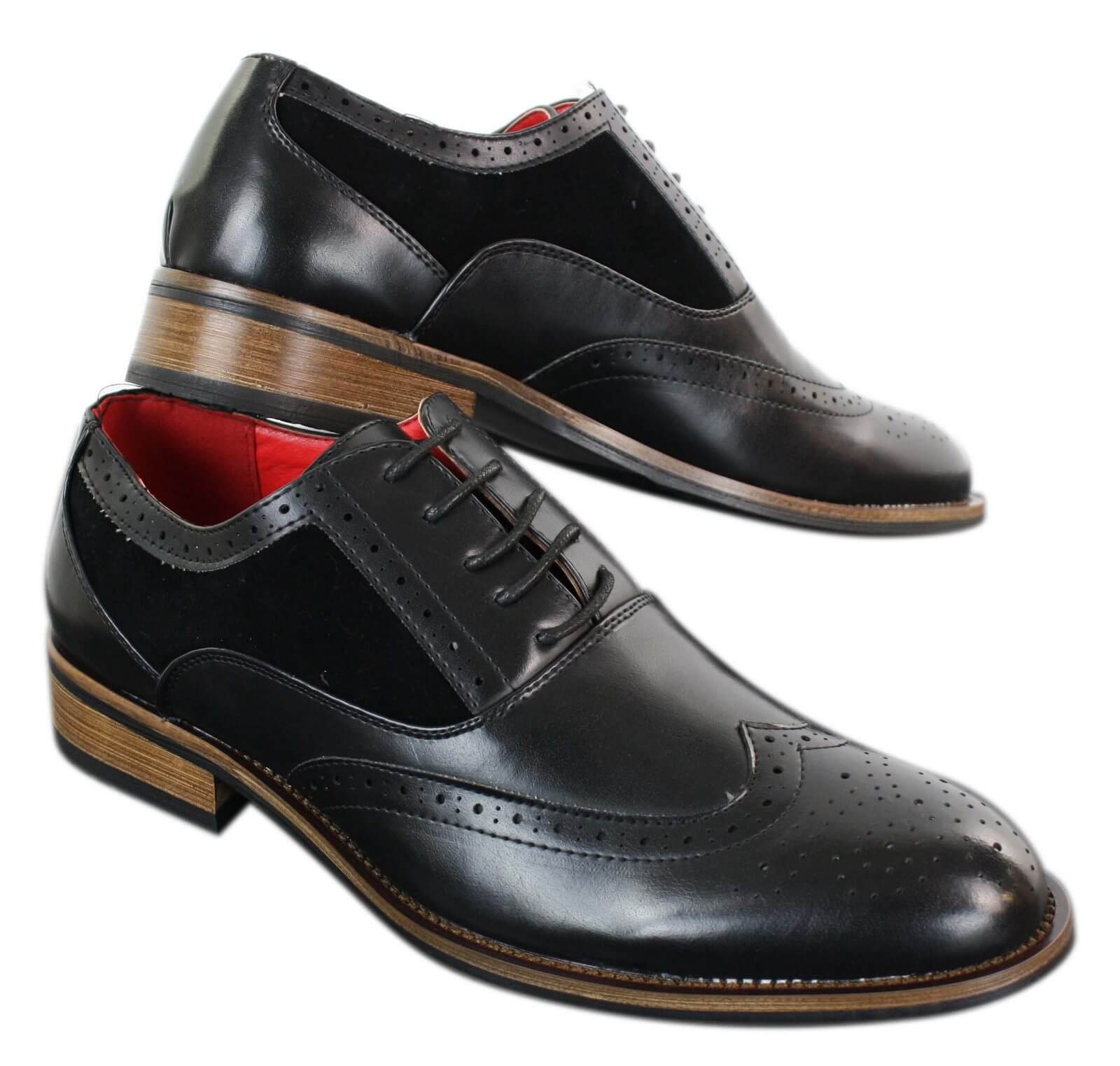 Mens Black Brogue Shoes