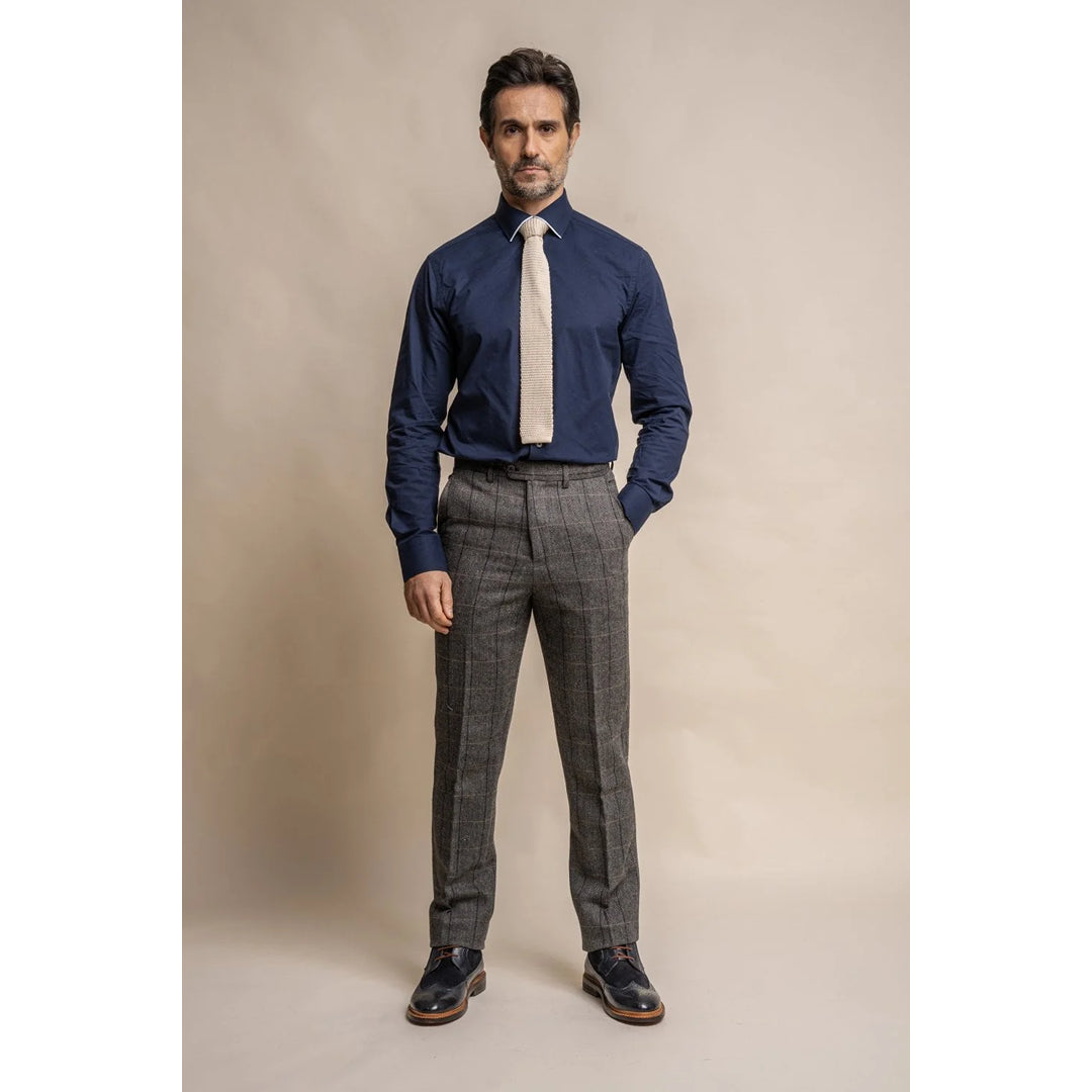 Albert - Graue Tweedhose für Herren