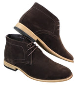Mens PU Suede Ankle Boots