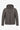 Graue Herren-Steppjacke mit Kapuze, leicht, gesteppt, mit Reißverschluss