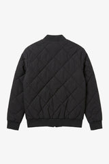 Schwarze und beige, wendbare Bomberjacke für Herren, leichte Steppjacke, 2-in-1