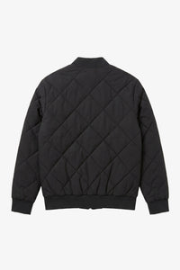 Schwarze und beige, wendbare Bomberjacke für Herren, leichte Steppjacke, 2-in-1