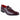 Mens PU Leather Snakeskin Patent Shoes - Wine