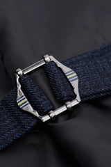 Caridi - Herren-Tweed-Weste in Marineblau
