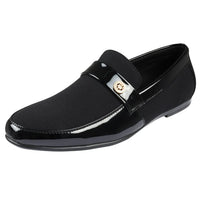 Men's Slip On Lightweight Black Loafer Shoes