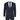 IM3 Men's Navy Checked Tailored Fit 3-Piece Suit