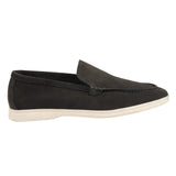 Men's Suede Black Slip On Comfort Fit Loafers