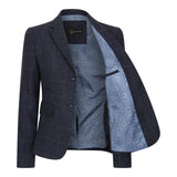TPSTZ72 - Damen-Tweedblazer in Marineblau