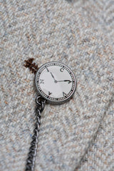 Thomas – Grauer 3-teiliger Herrenanzug aus Wollmischgewebe