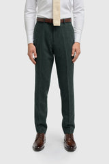 Thomas – Olivgrüner 3-teiliger Anzug aus Wollmischgewebe