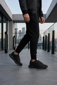 Albany – Schwarze, atmungsaktive Herren-Sneaker aus Mesh