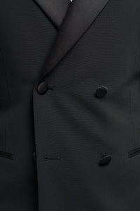Aspen - Men's Black 2 Piece Double Breasted Tuxedo Suit