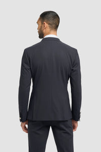 Aspen - Men's Navy 2 Piece Double Breasted Tuxedo Suit