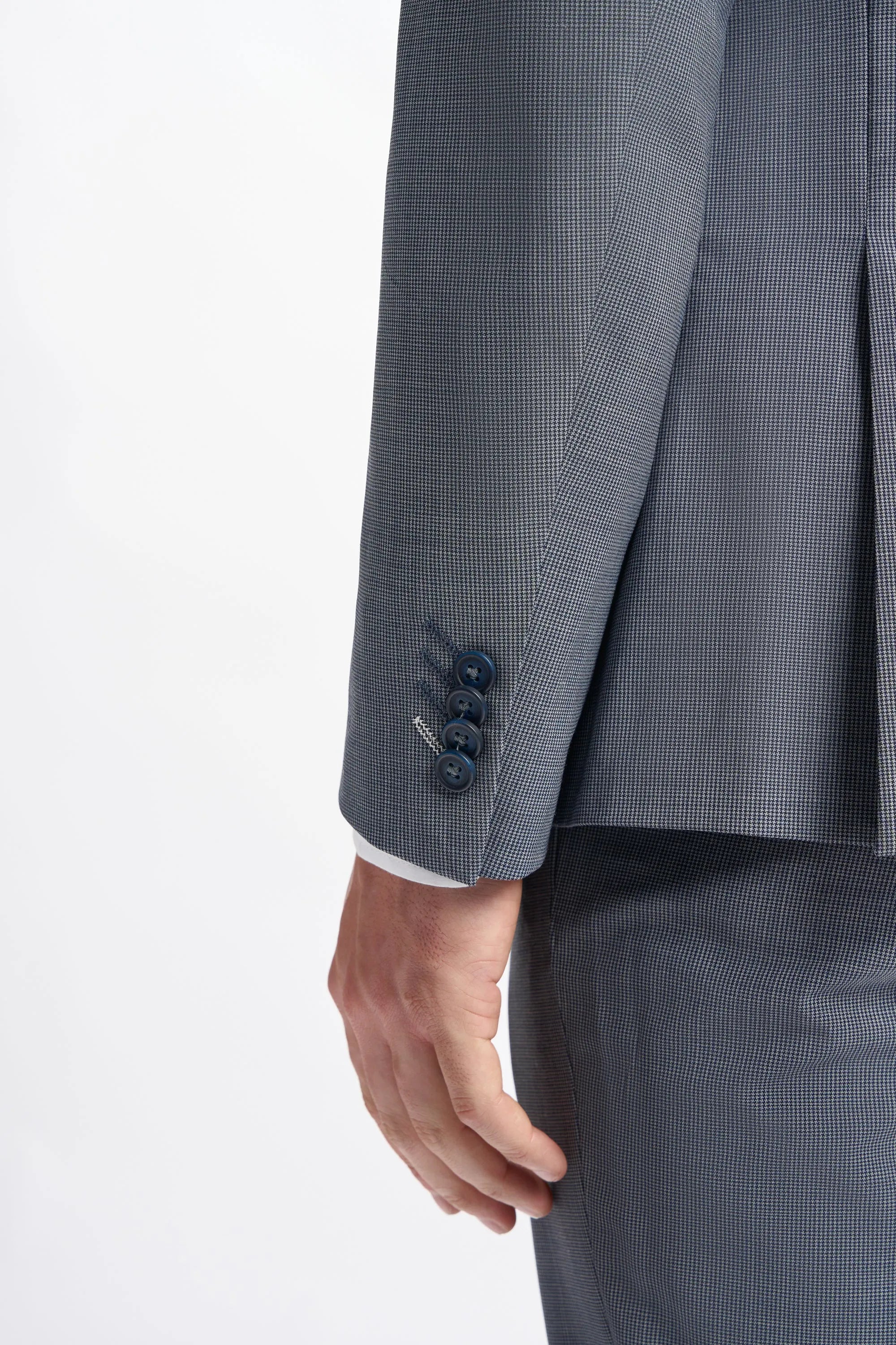 Bond - Men's Grey Double Breasted Blazer