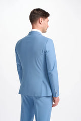 Bond - Men's Sky Blue 2 Piece Double Breasted Suit