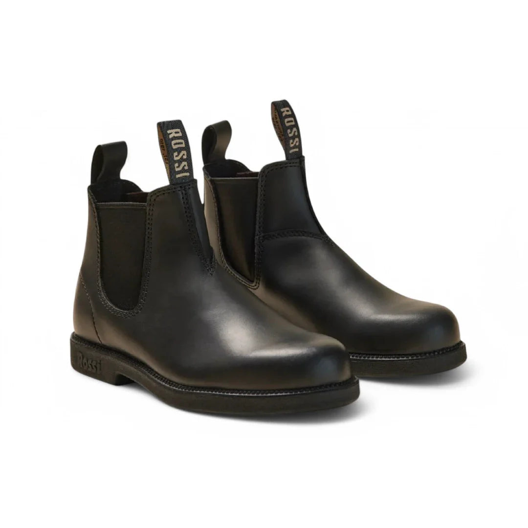 Booma 607 – Schwarze Chelsea-Boots aus Leder