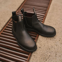Booma 607 – Schwarze Chelsea-Boots aus Leder