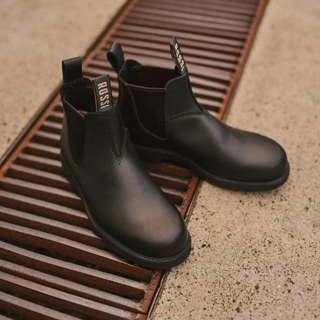 Booma 607 – Schwarze Chelsea-Boots aus Leder