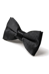 Fliege Schwarz Satin Clip On Herren Jungen Unisex Smokinghemd