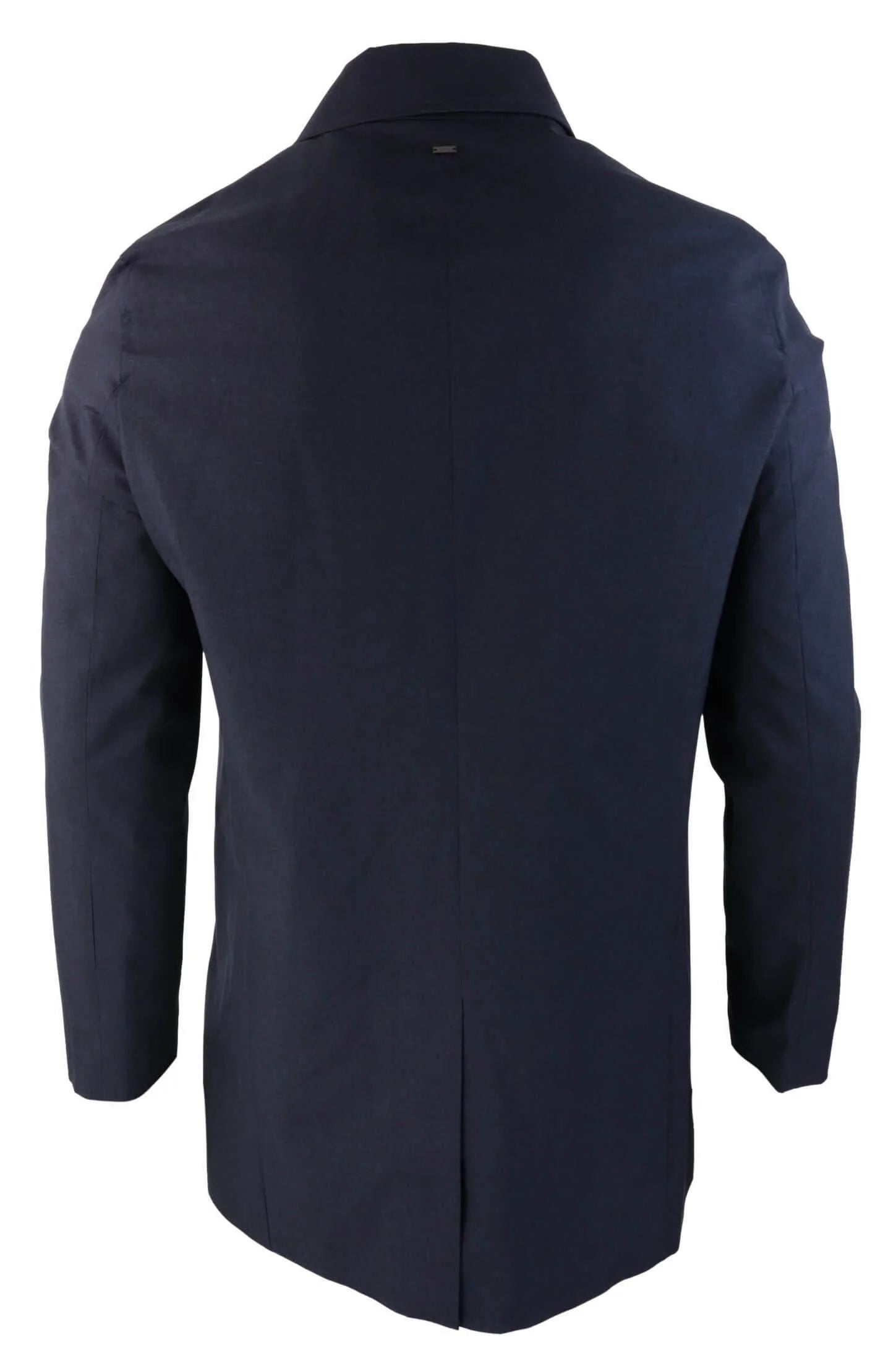 Mens Brando Navy Overcoat