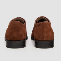 Brera - Klassische Herren-Derby-Schnürschuhe aus braunem Wildleder