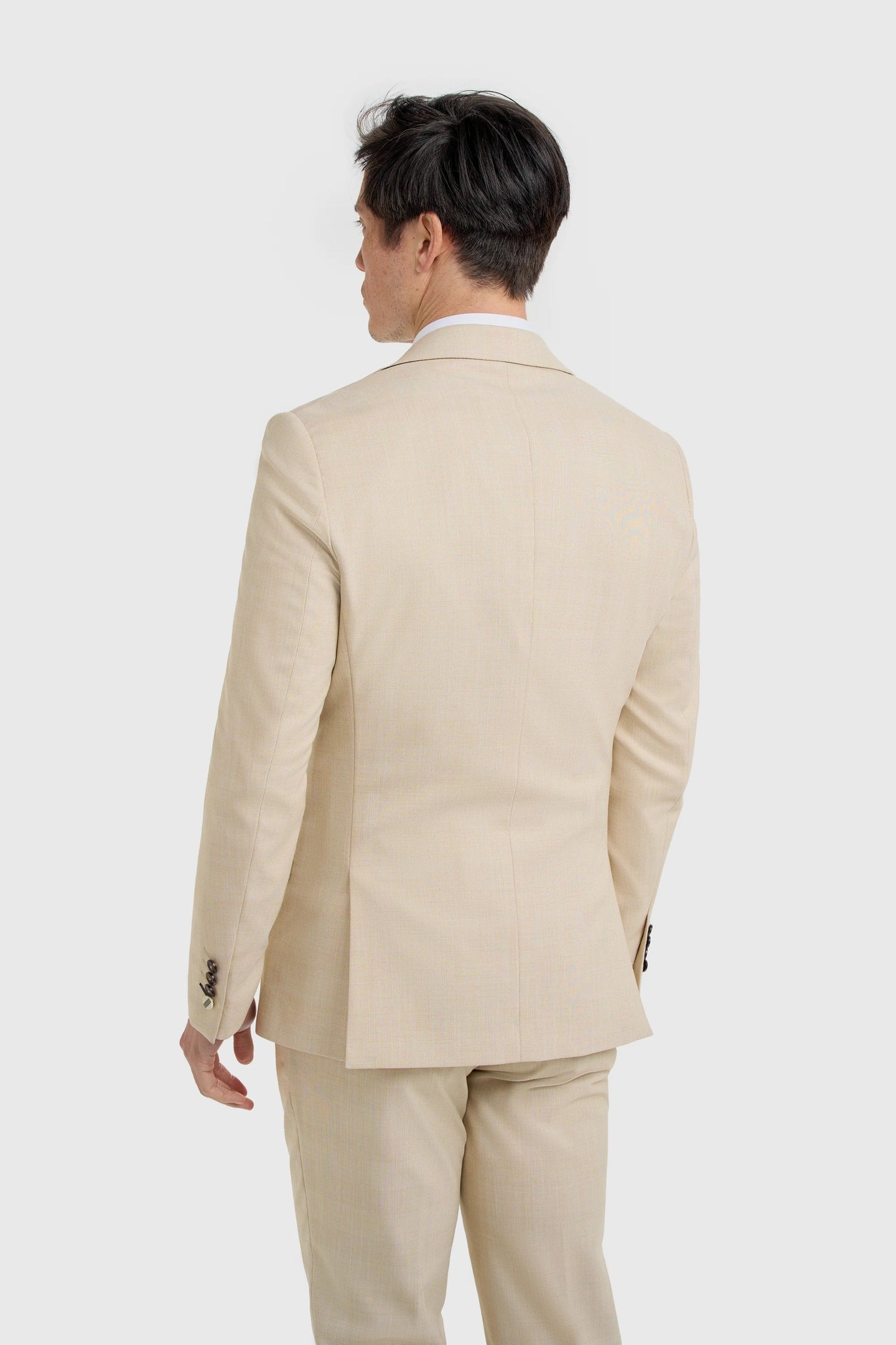 Camden – Beige karierter Herrenblazer