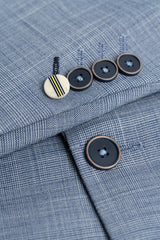 Camden – Herrenblazer mit blauem Karomuster