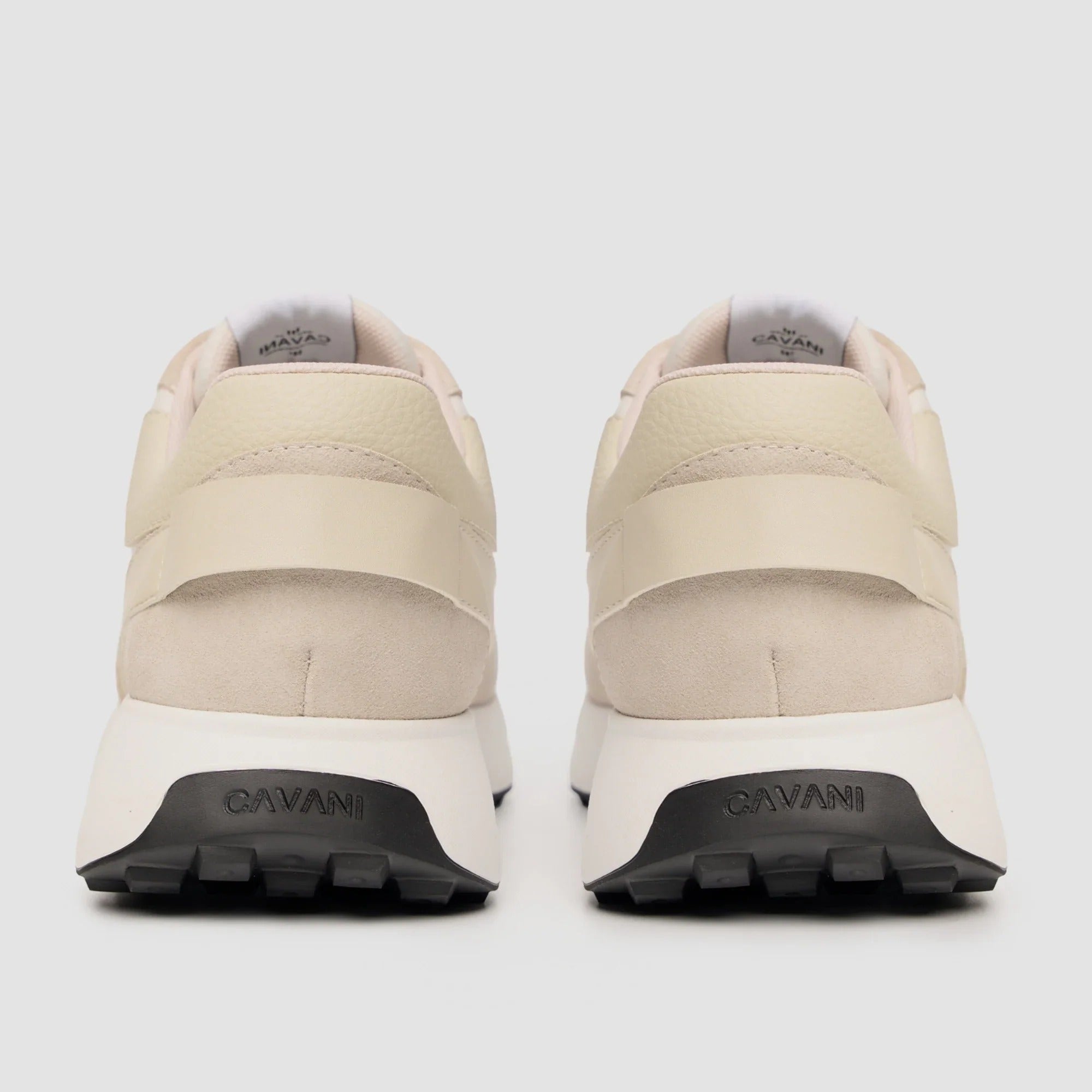 Canbera – Weiße, leichte Wildleder-Sneaker für Herren