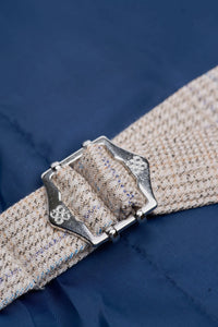Caridi - Herren Tweed Beige Hochzeitsweste