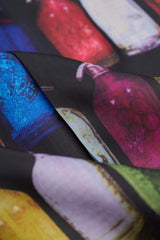 Marineblauer Herrenanzug mit Karomuster, 3-teilig, mit kontrastierender cremefarbener Weste