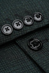 Caridi - Olivgrüner Tweed-Blazer für Herren