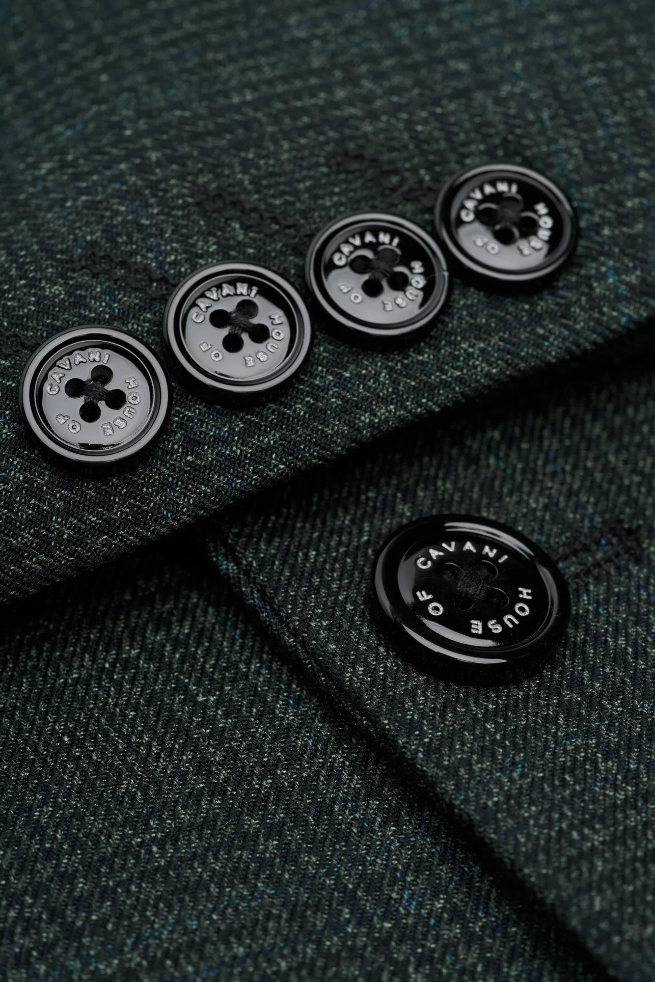 Caridi - Olivgrüner Tweed-Blazer für Herren