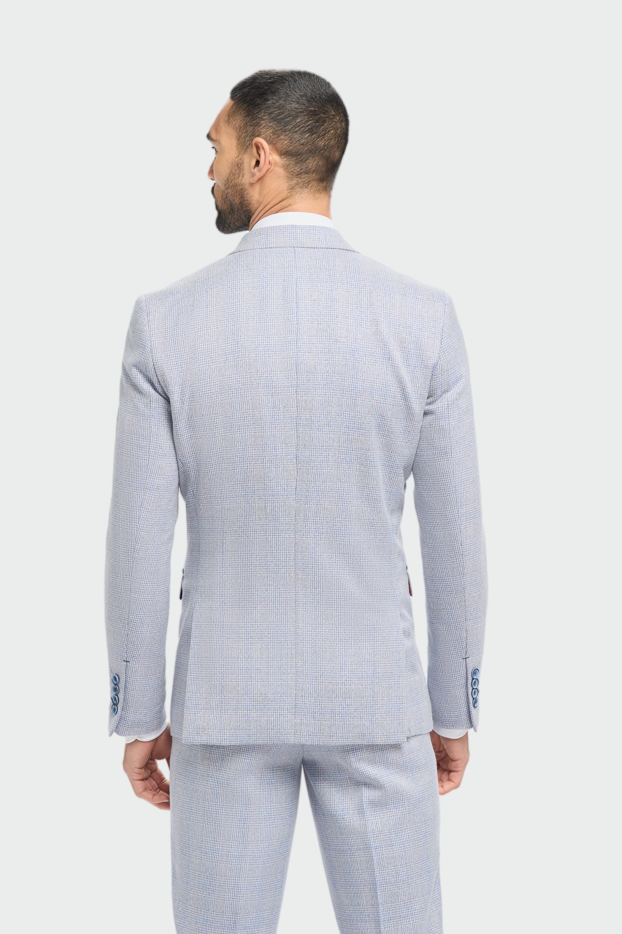 Caridi - Hellblauer Hochzeitsblazer für Herren