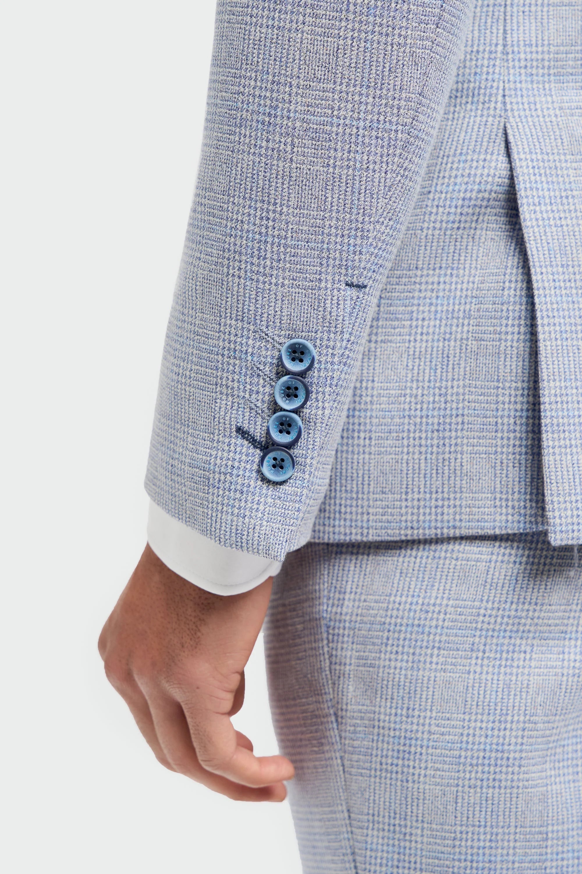 Caridi - Hellblauer Hochzeitsblazer für Herren