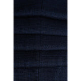 Caridi - Men's Tweed Navy Blue Trousers