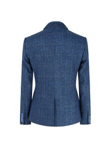 Ladies Blue Tweed Formal Blazer
