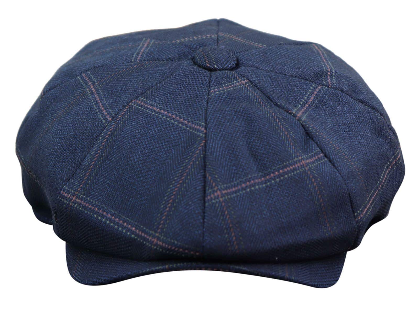 Men's 8 Panel Peaky BlindersTweed Flat Cap - Cavani Connall