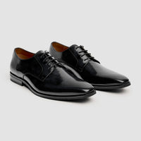 Chester - Schwarze, hochglanzpolierte Derby-Schuhe für Herren