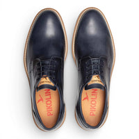 Claret - Blaue Herren-Derby-Schnürschuhe aus Leder