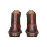 Clifford – Khakibraune Brogue-Stiefeletten für Herren aus Leder