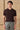 Braunes Herren-Poloshirt mit Rippstrick